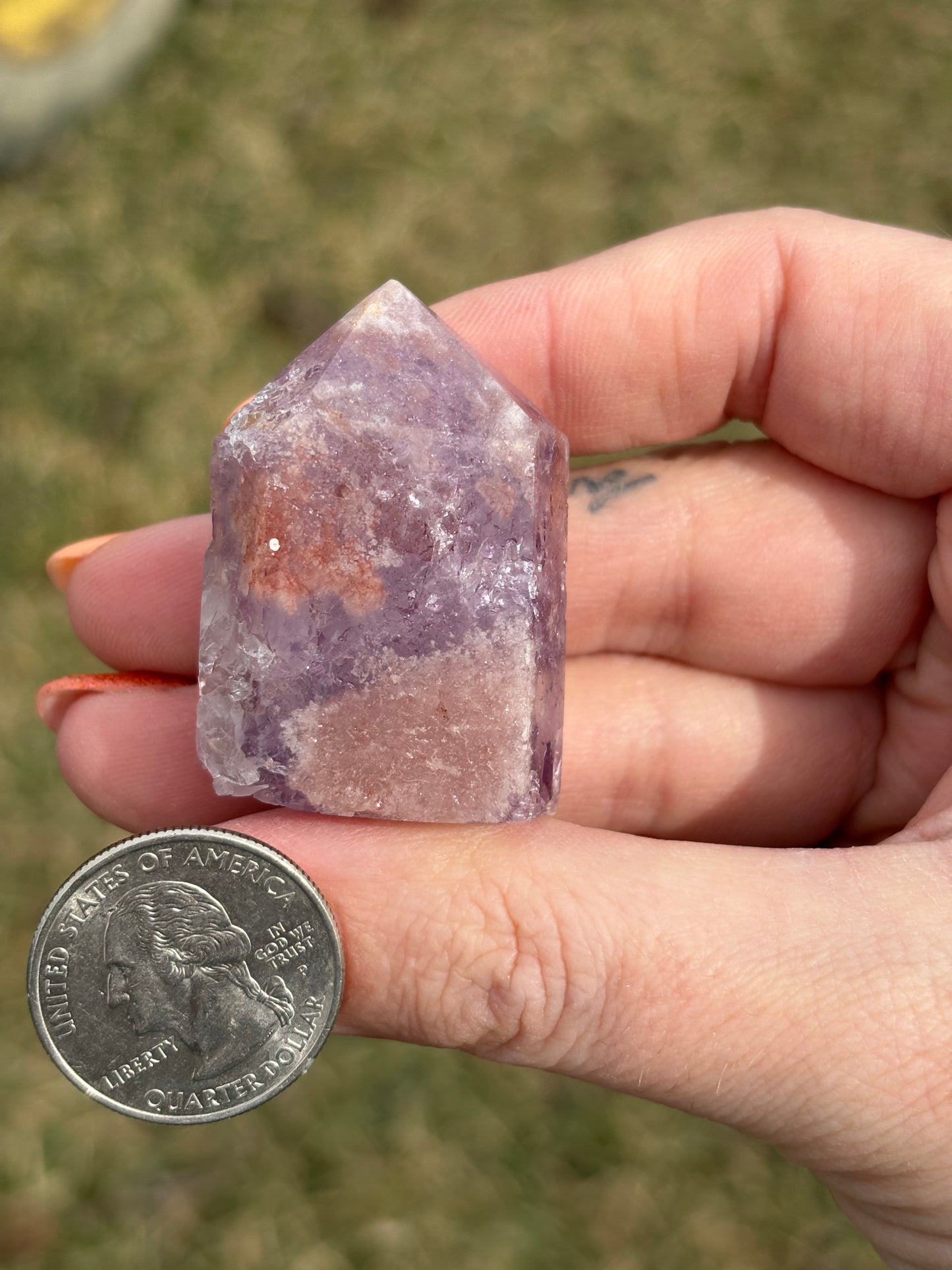 Druzy Pink Amethyst Tower Z