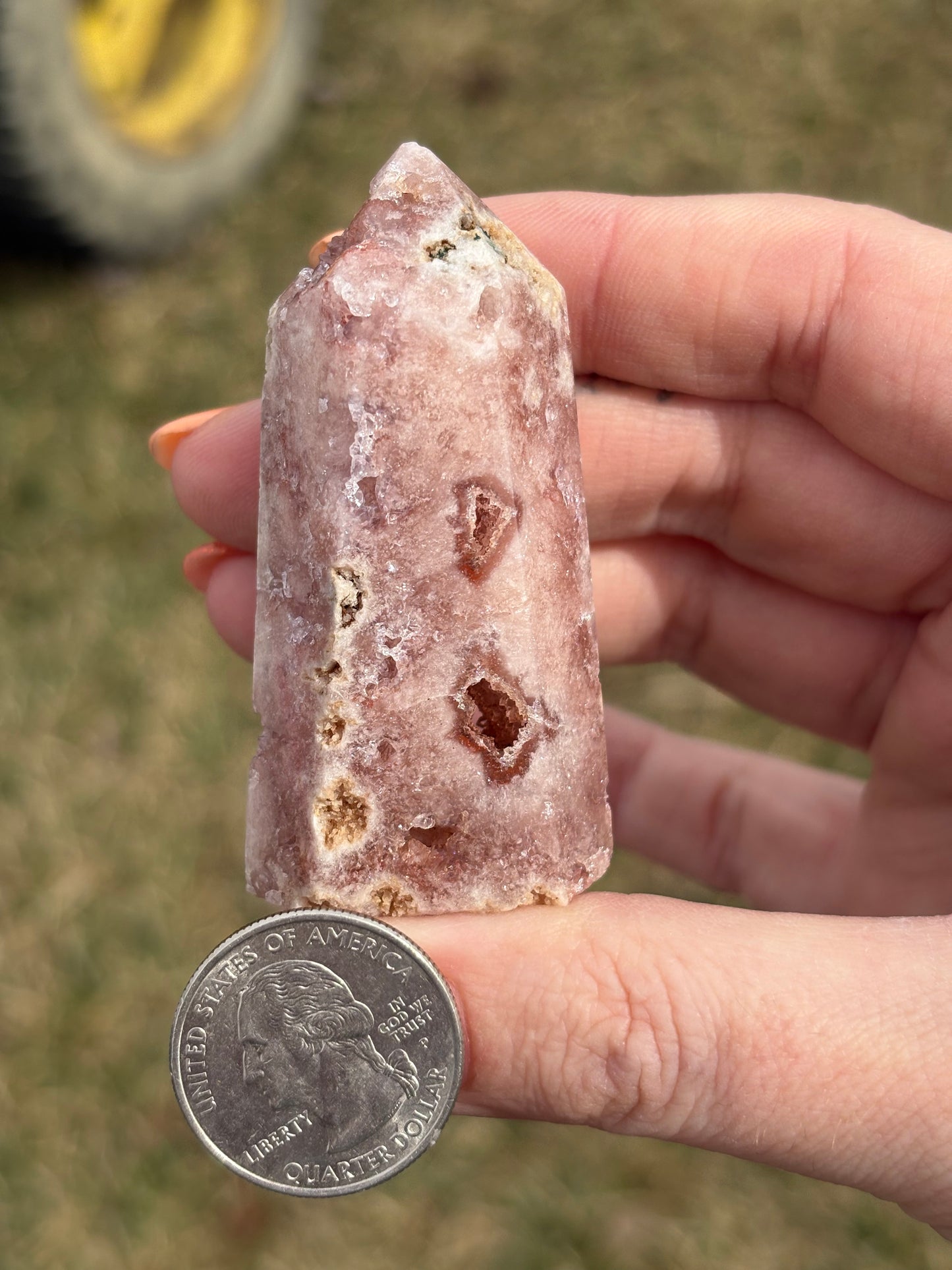 Druzy Pink Amethyst Tower I