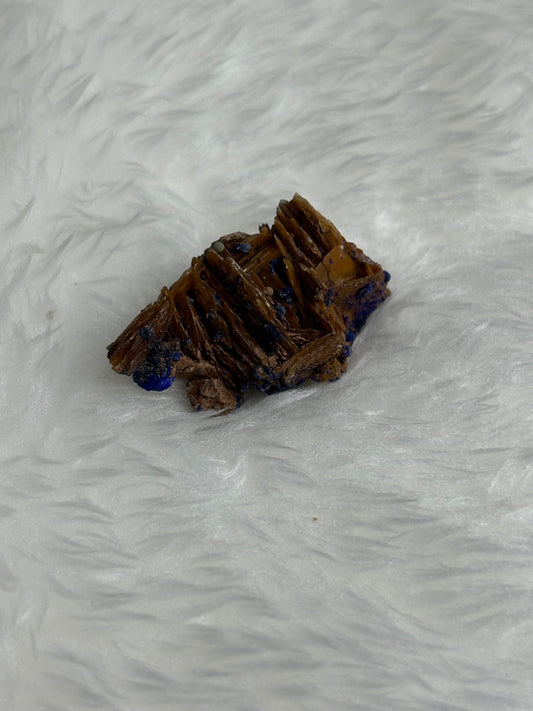 Malachite & azurite on barite