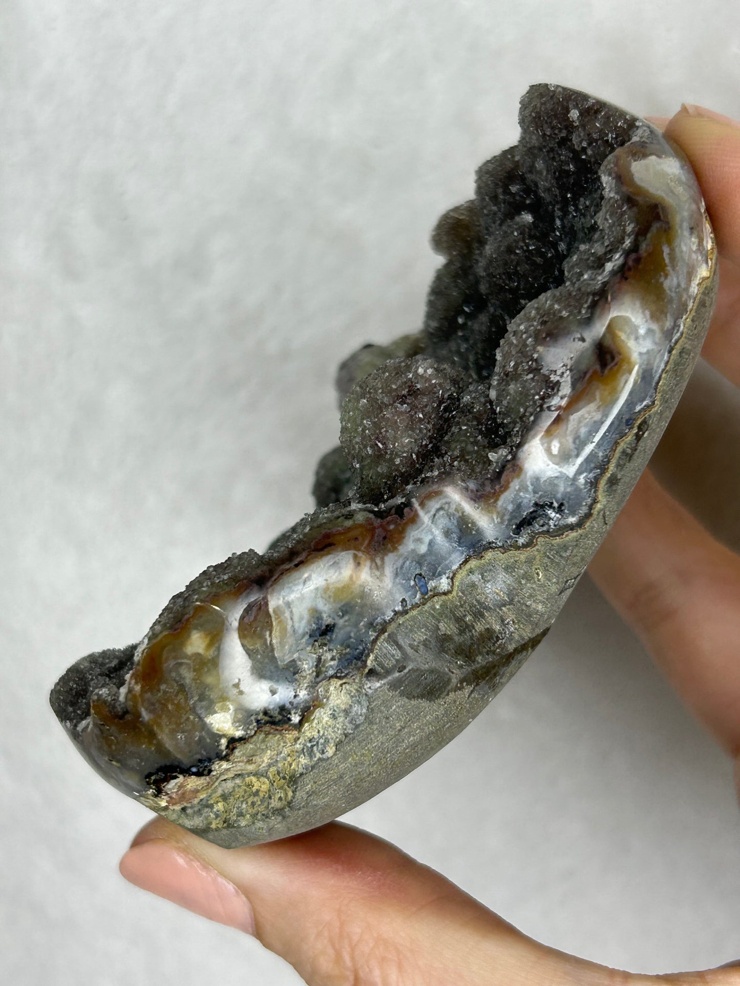 💖💖Uruguayan HQ amethyst cluster heart K