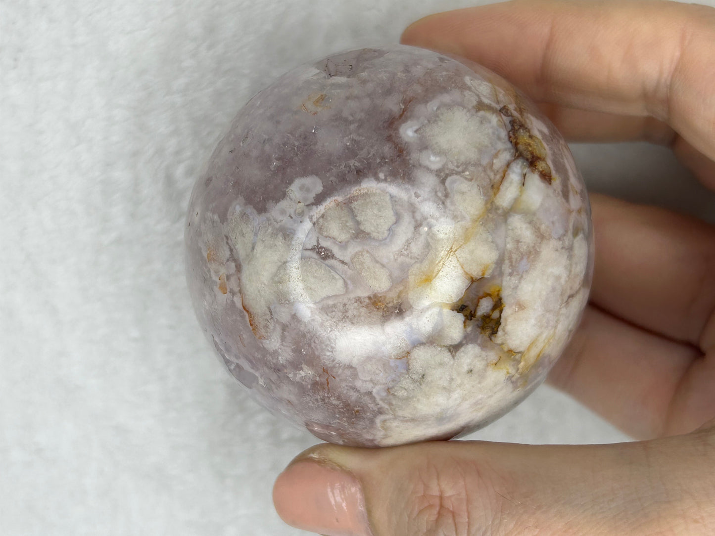Pink Flower Amethyst Sphere