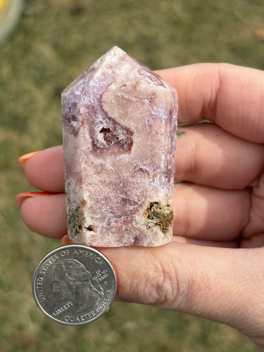 Druzy Pink Amethyst Tower M