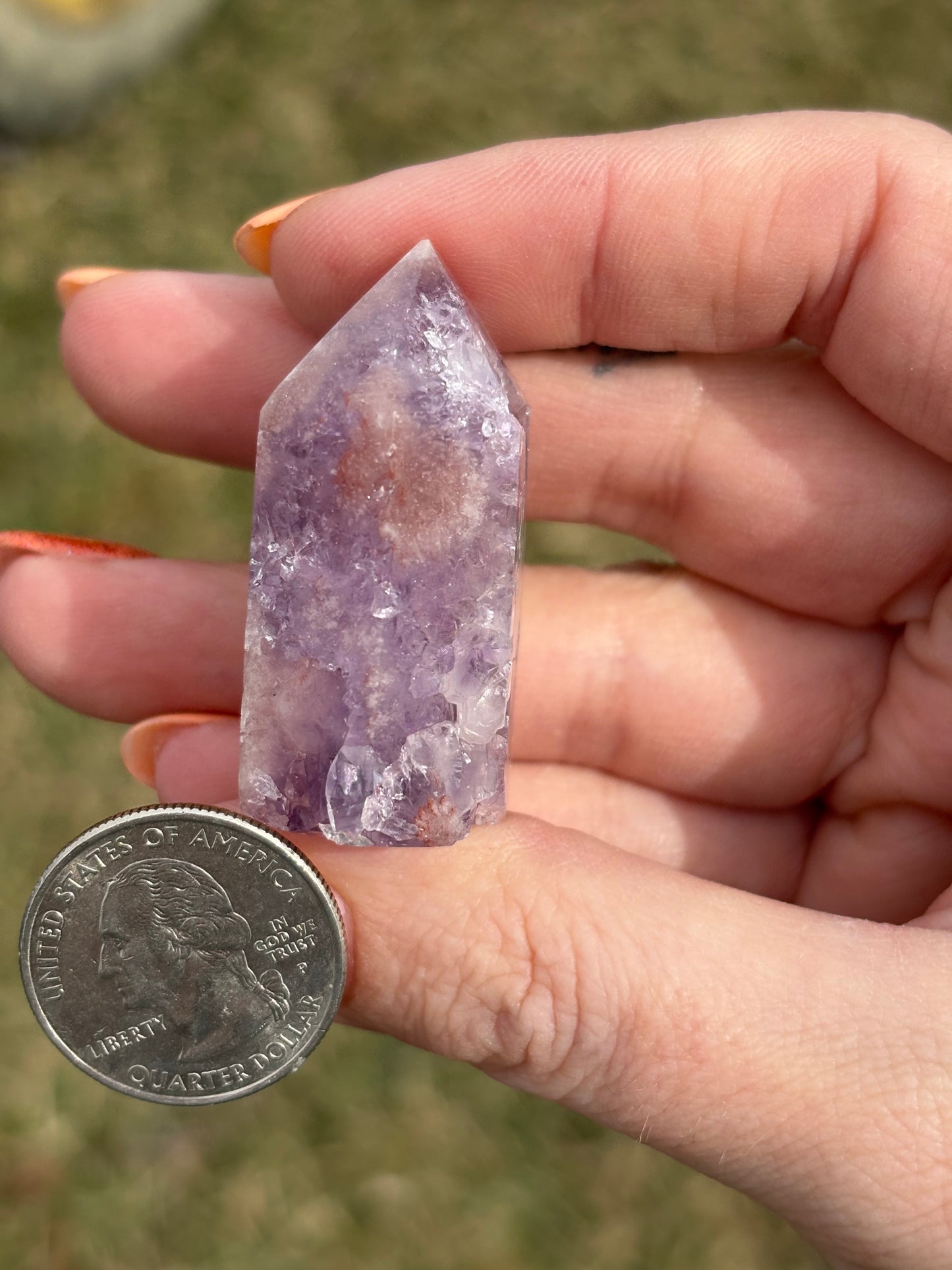 Druzy Pink Amethyst Tower Z
