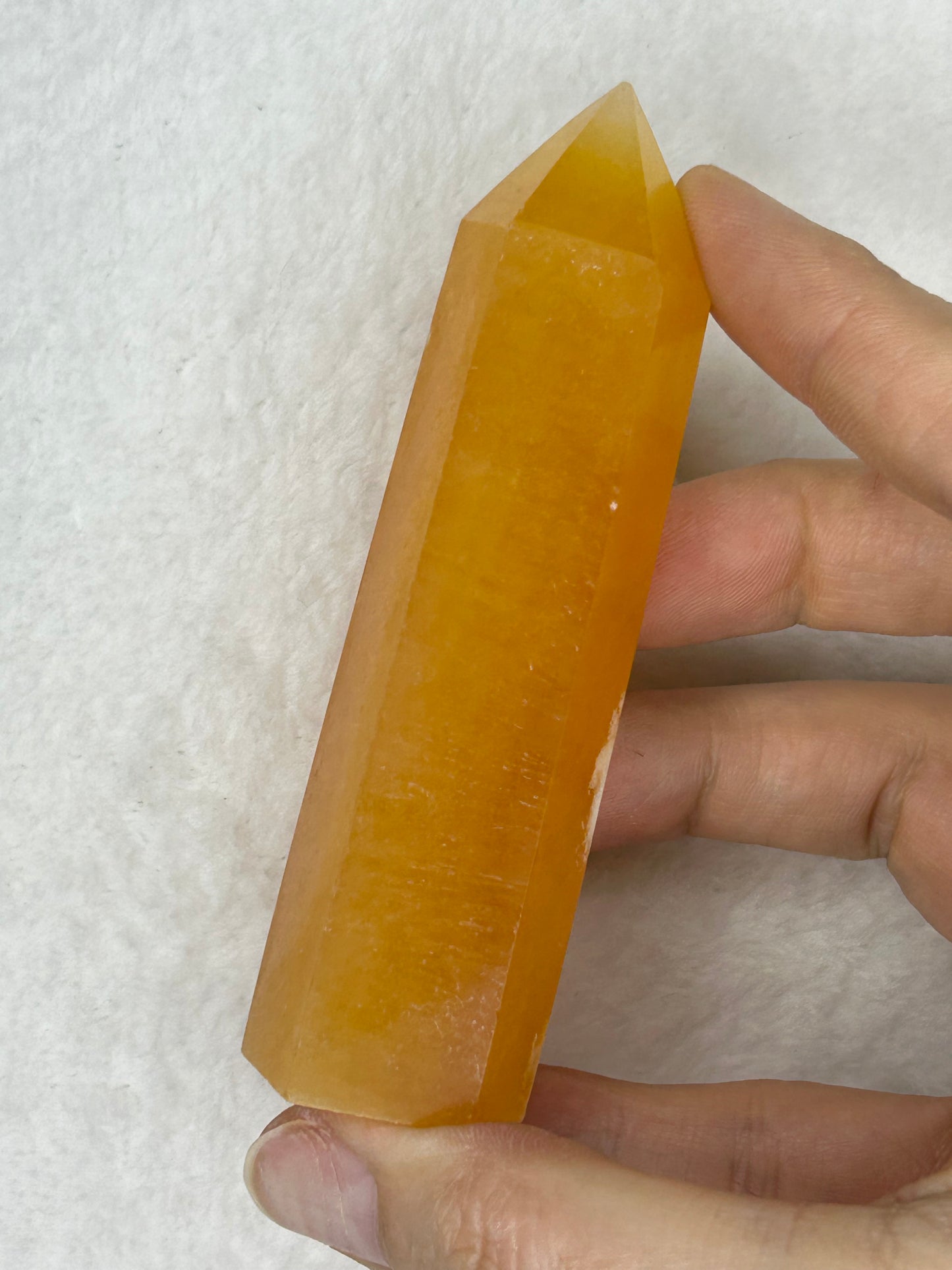Juicy Orange Calcite Tower A