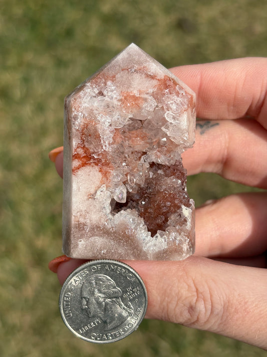 Druzy Pink Amethyst Tower J