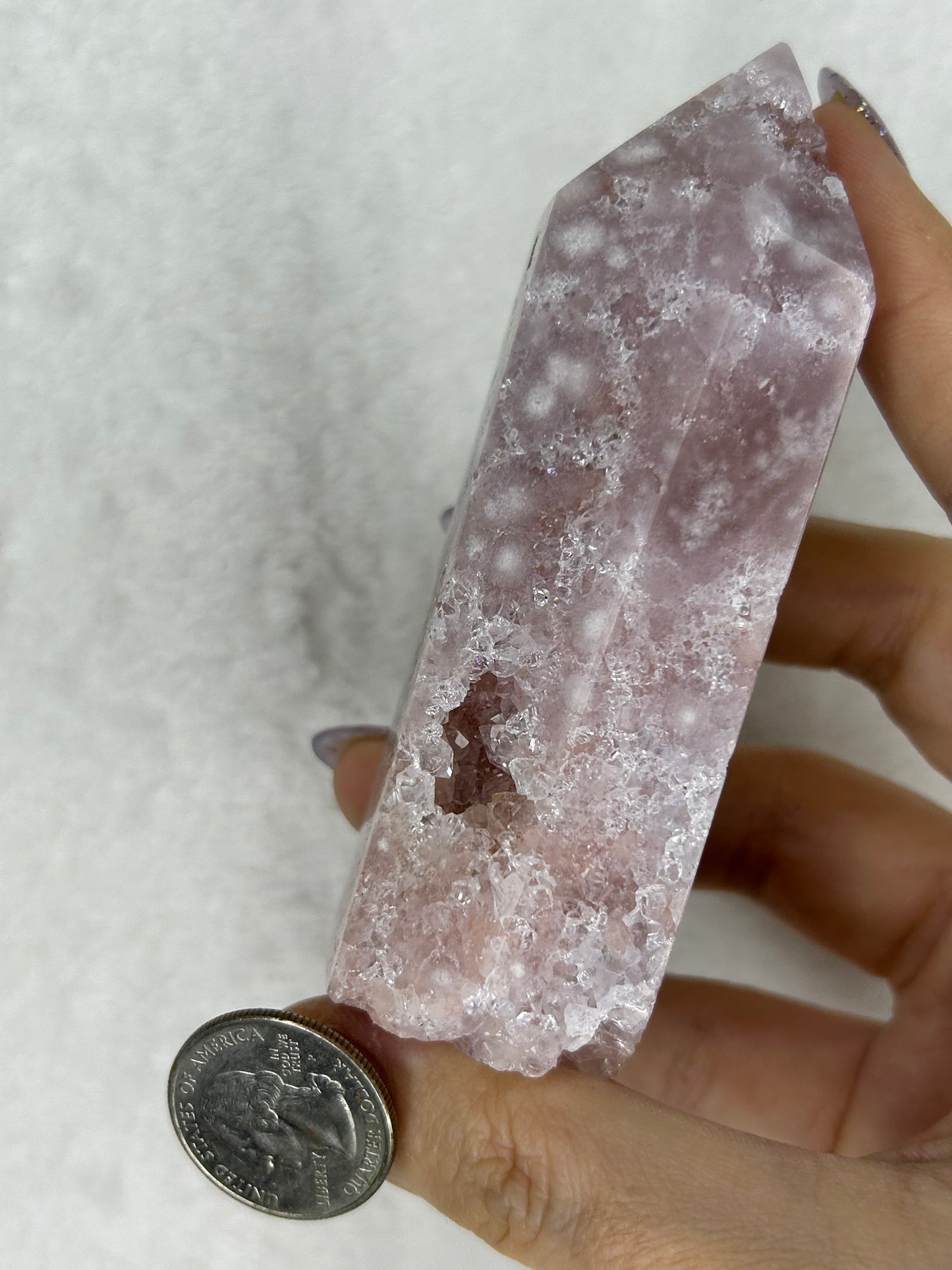 Lavender toned Pink Amethyst Tower