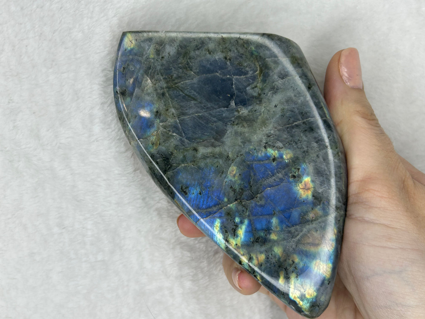 Rainbow flash labradorite freeform I