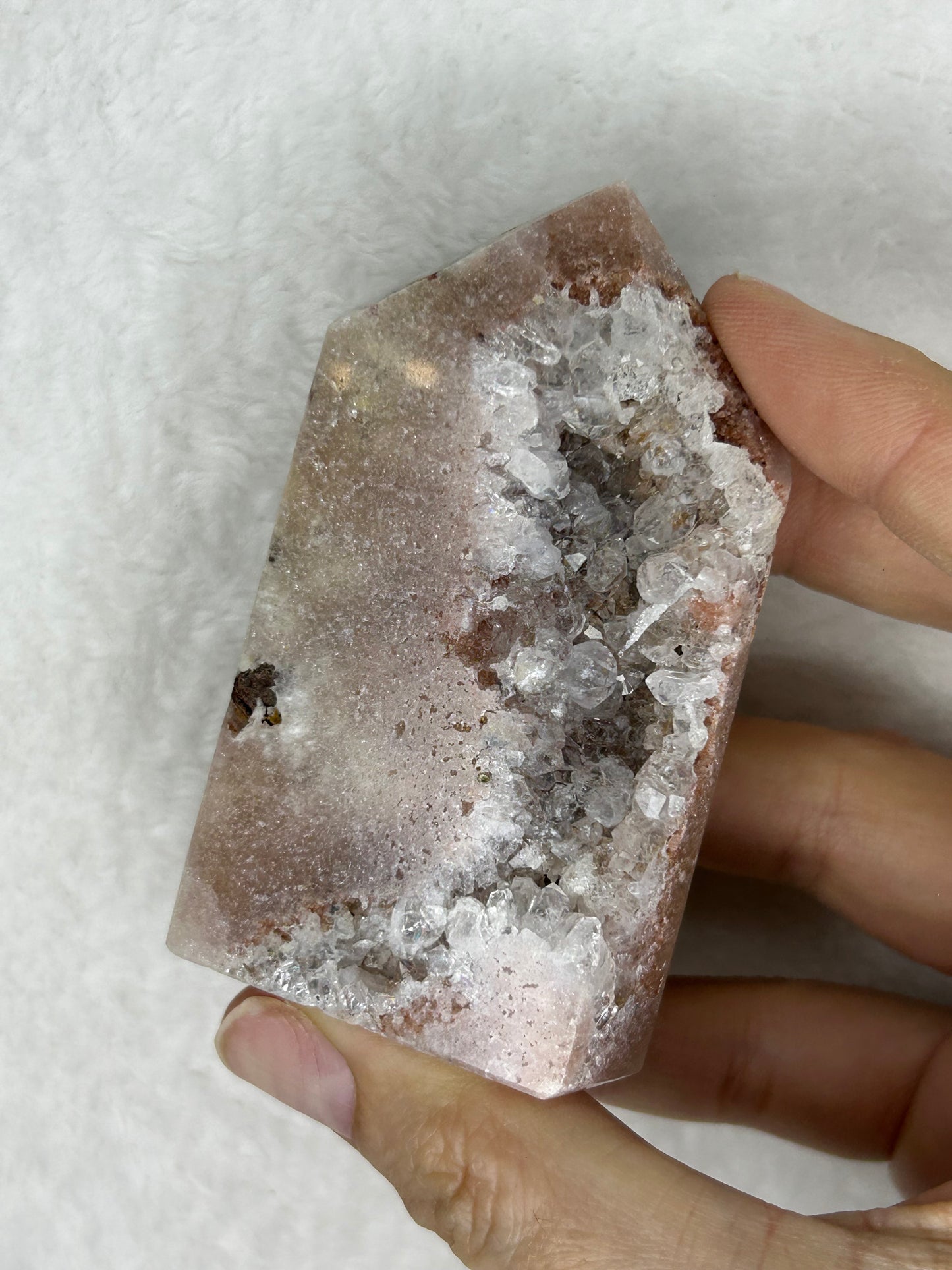 Druzy Pink Amethyst Tower