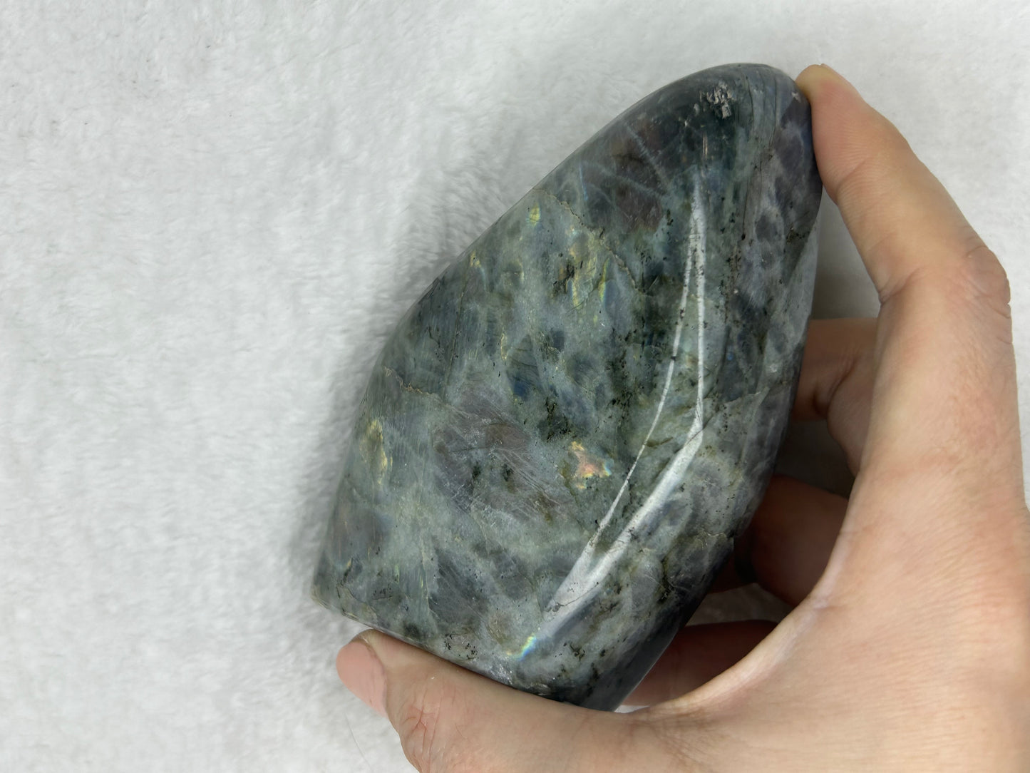 Rainbow flash labradorite freeform I