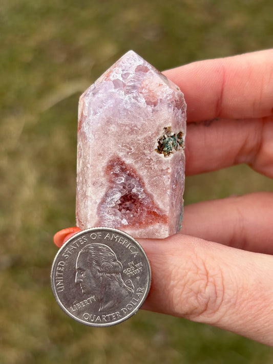 Druzy Pink Amethyst Tower AQ
