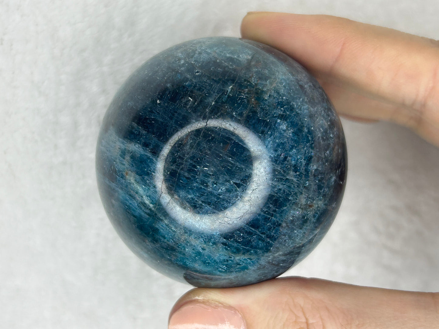 Flashy Blue Apatite Sphere