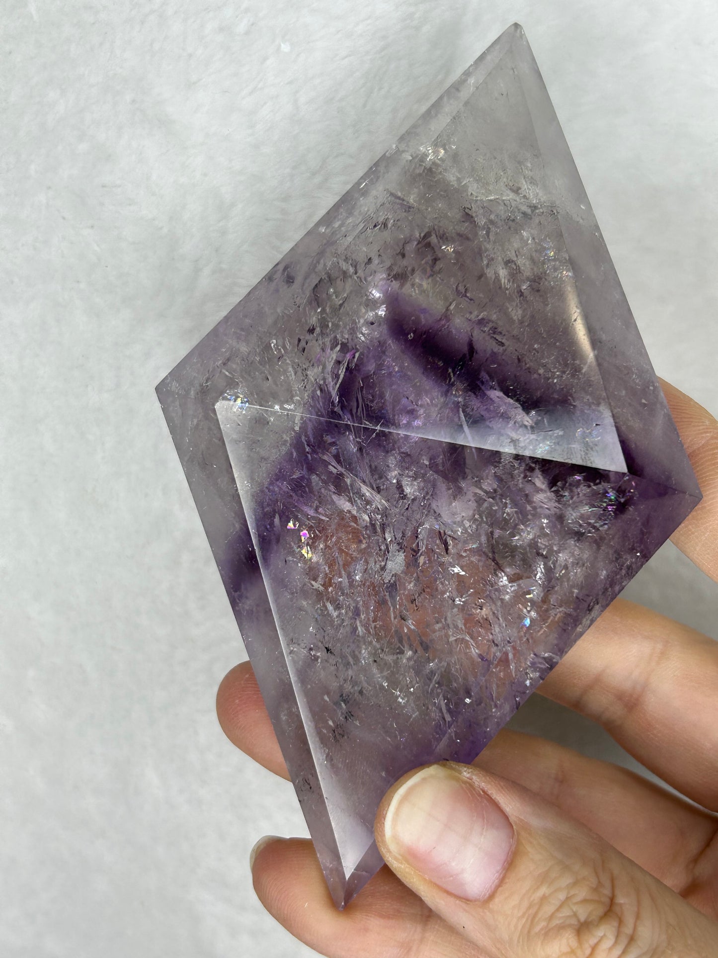 HQ ⭐️XTRA⭐️ Amethyst Phantom Faceted Diamond D