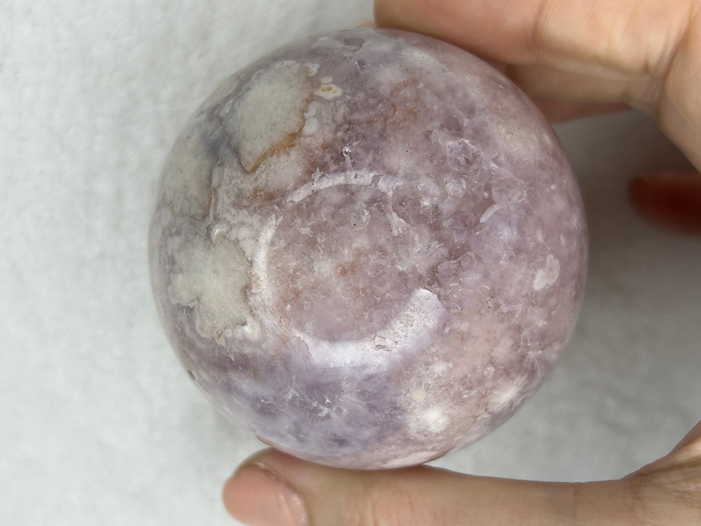 Pink Flower Amethyst Sphere
