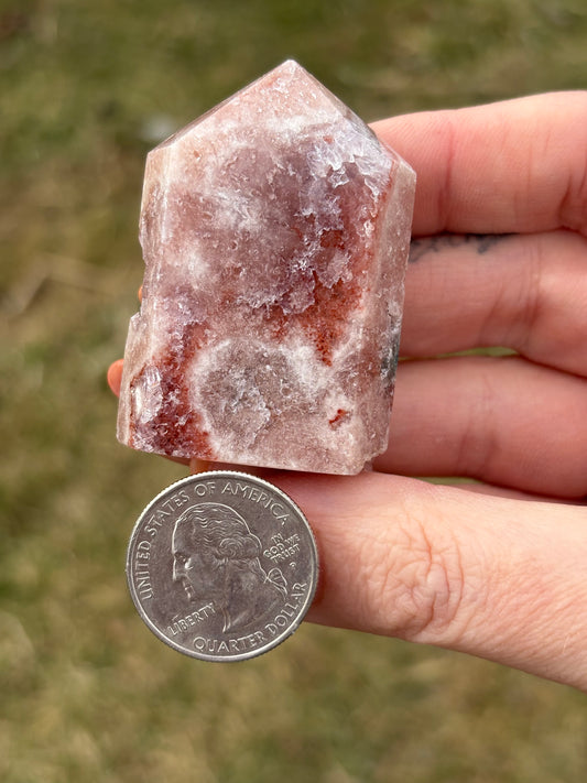 Druzy Pink Amethyst Tower X