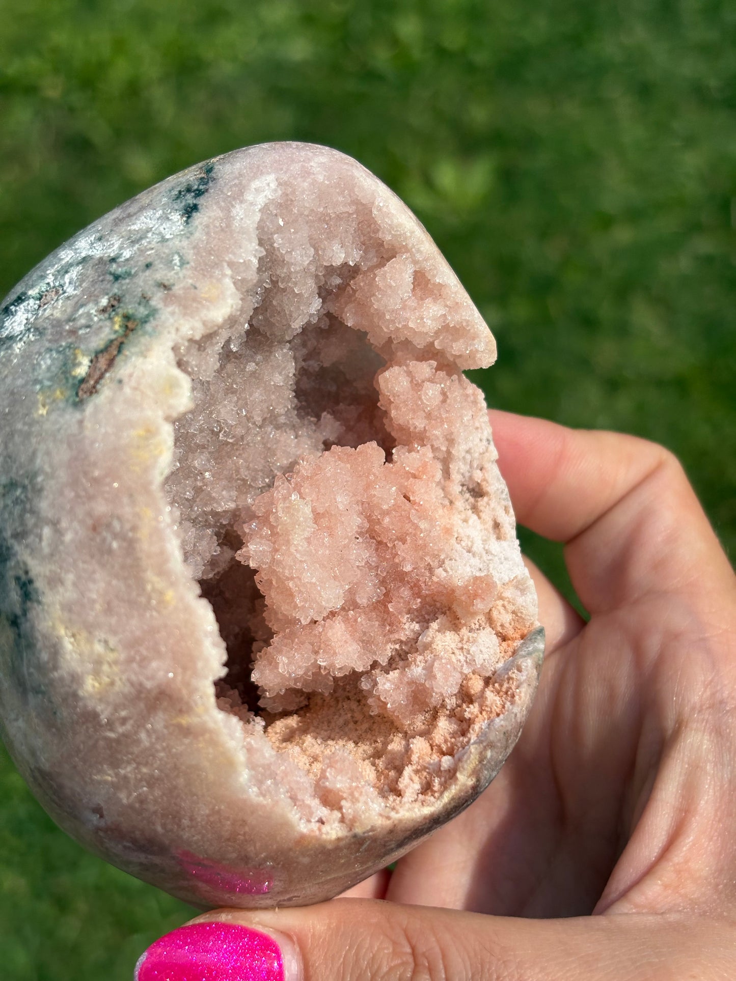 Druzy Pink Amethyst Cave Freeform
