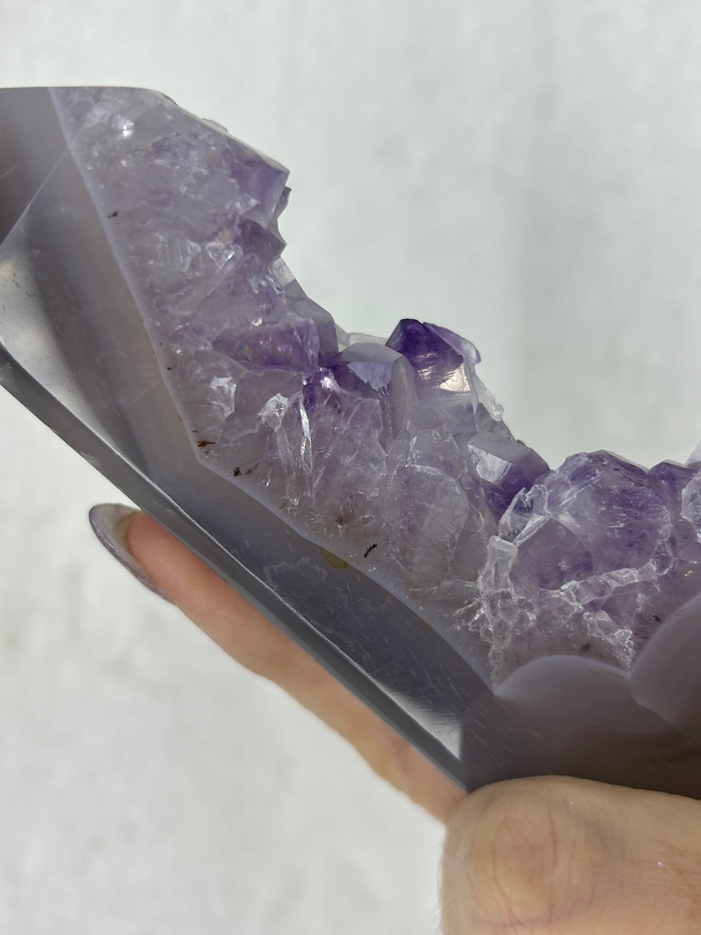 Druzy Amethyst Agate Flat Tower C