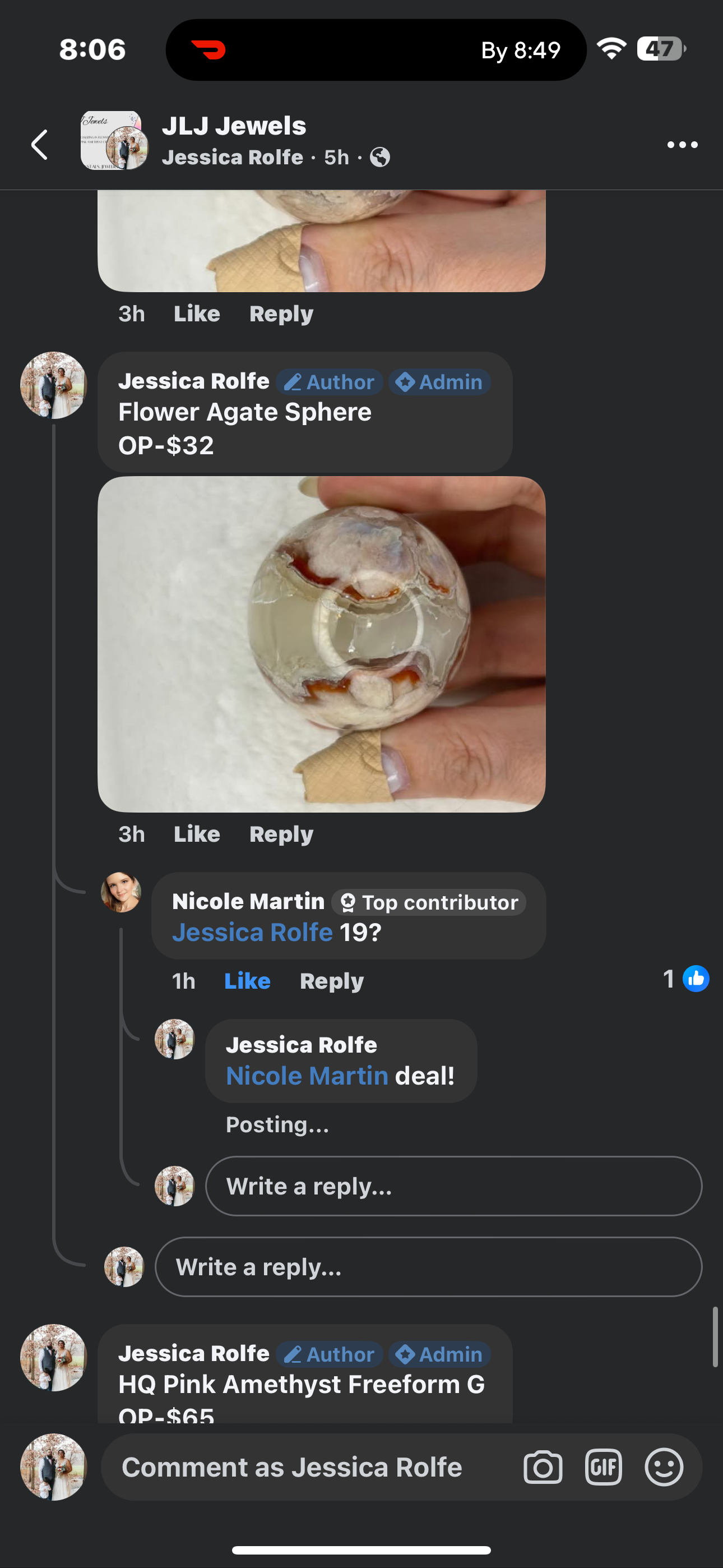 Nicole Martin claims