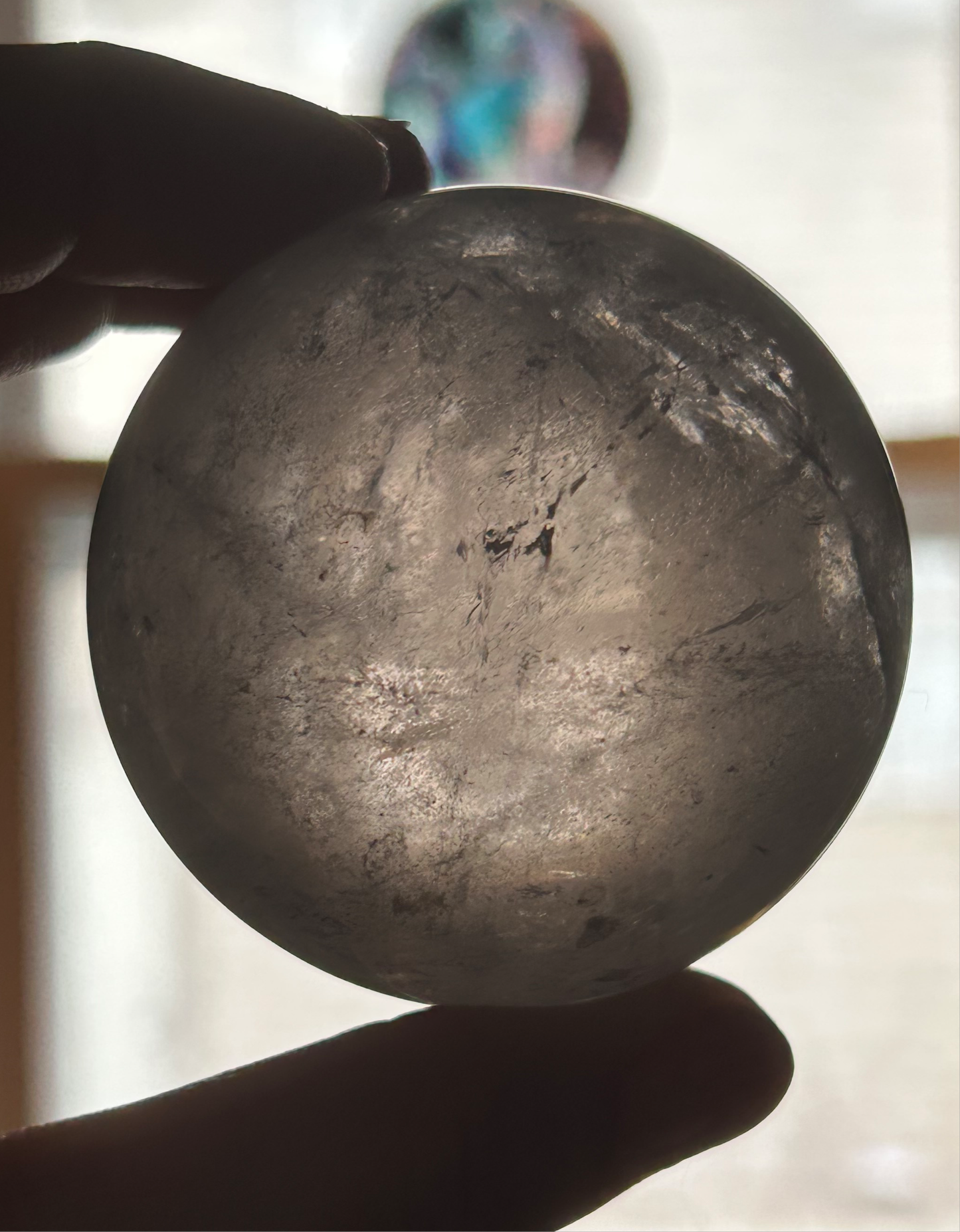 Smokey quartz sphere A