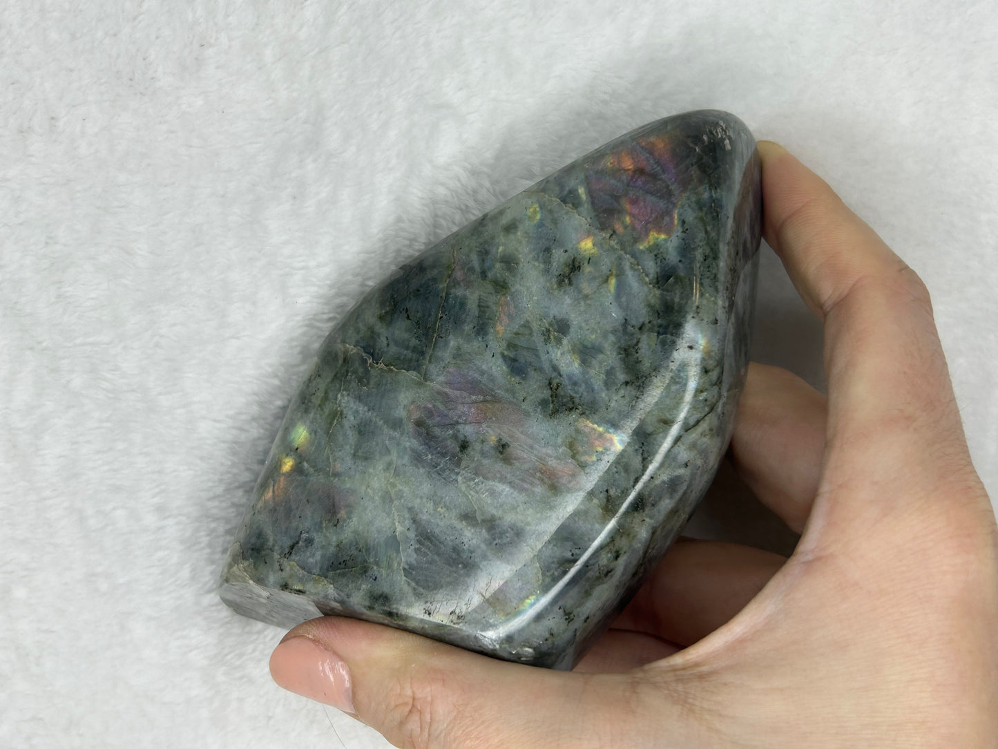 Rainbow flash labradorite freeform I