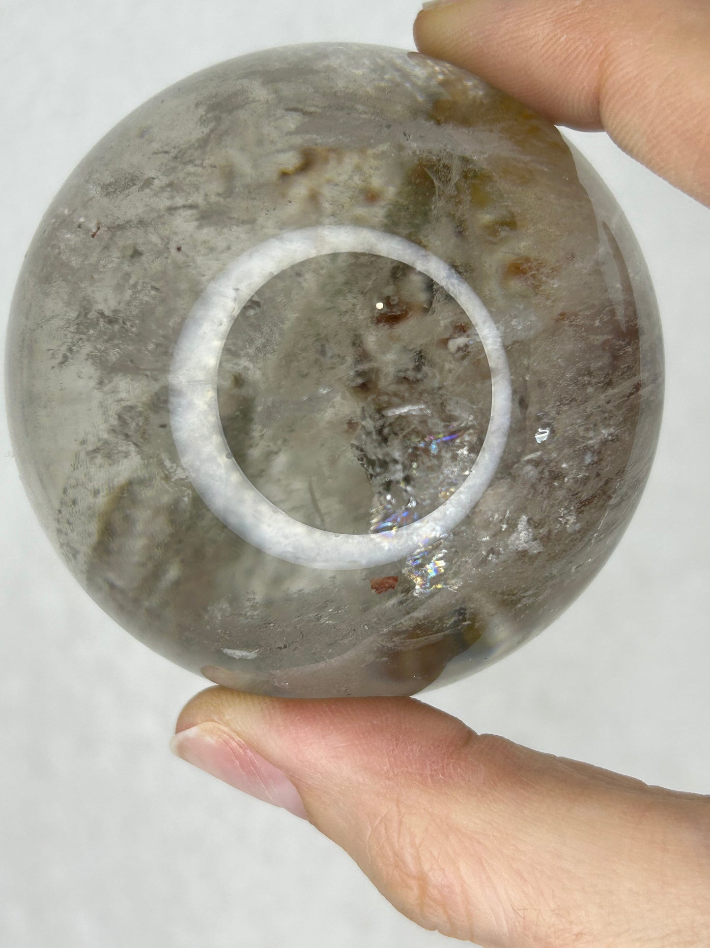 HQ Garden Quartz Sphere w/ Rainbows 🌈