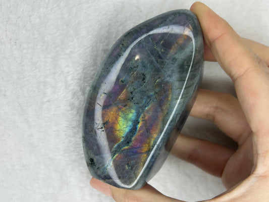 Rainbow flash labradorite freeform F