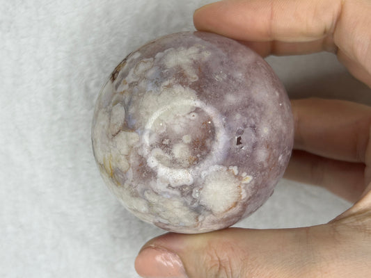 Pink Flower Amethyst Sphere