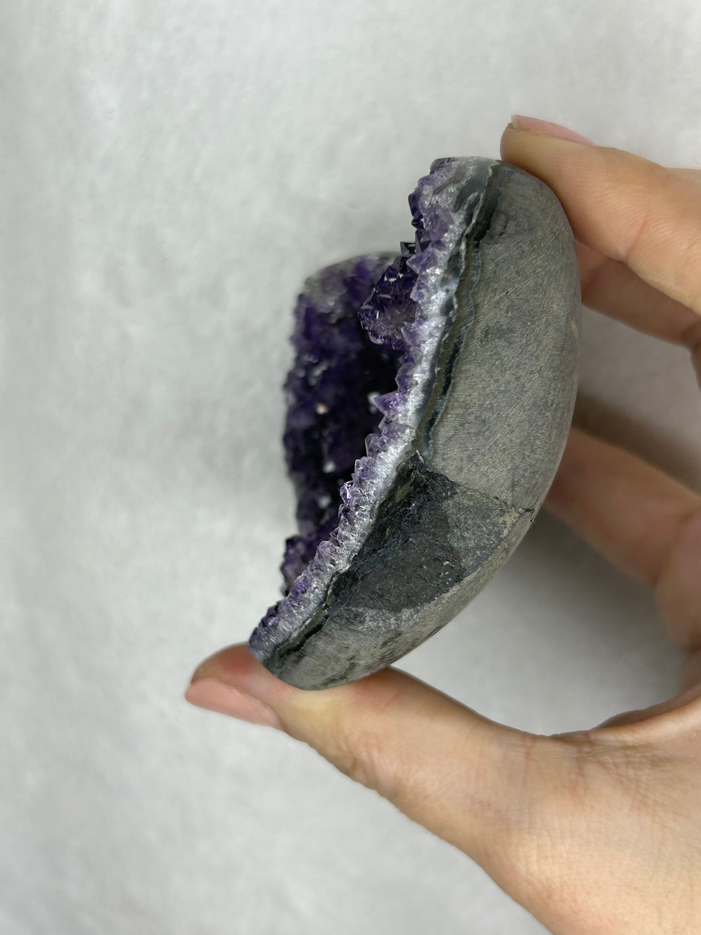 💖💖Uruguayan HQ amethyst cluster heart G