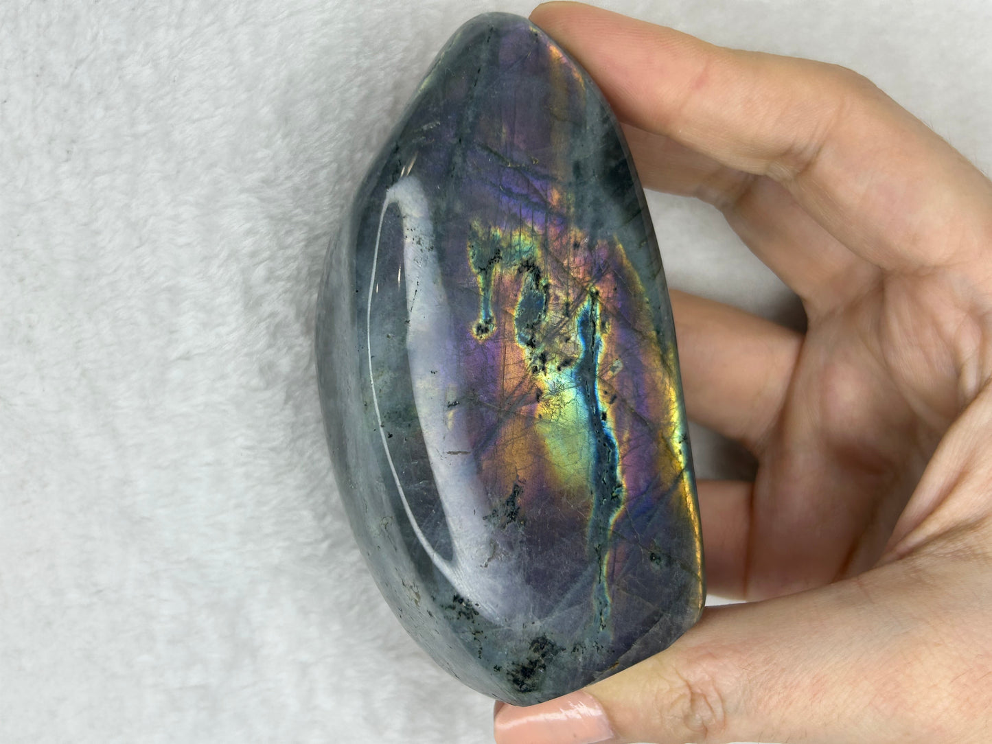 Rainbow flash labradorite freeform F