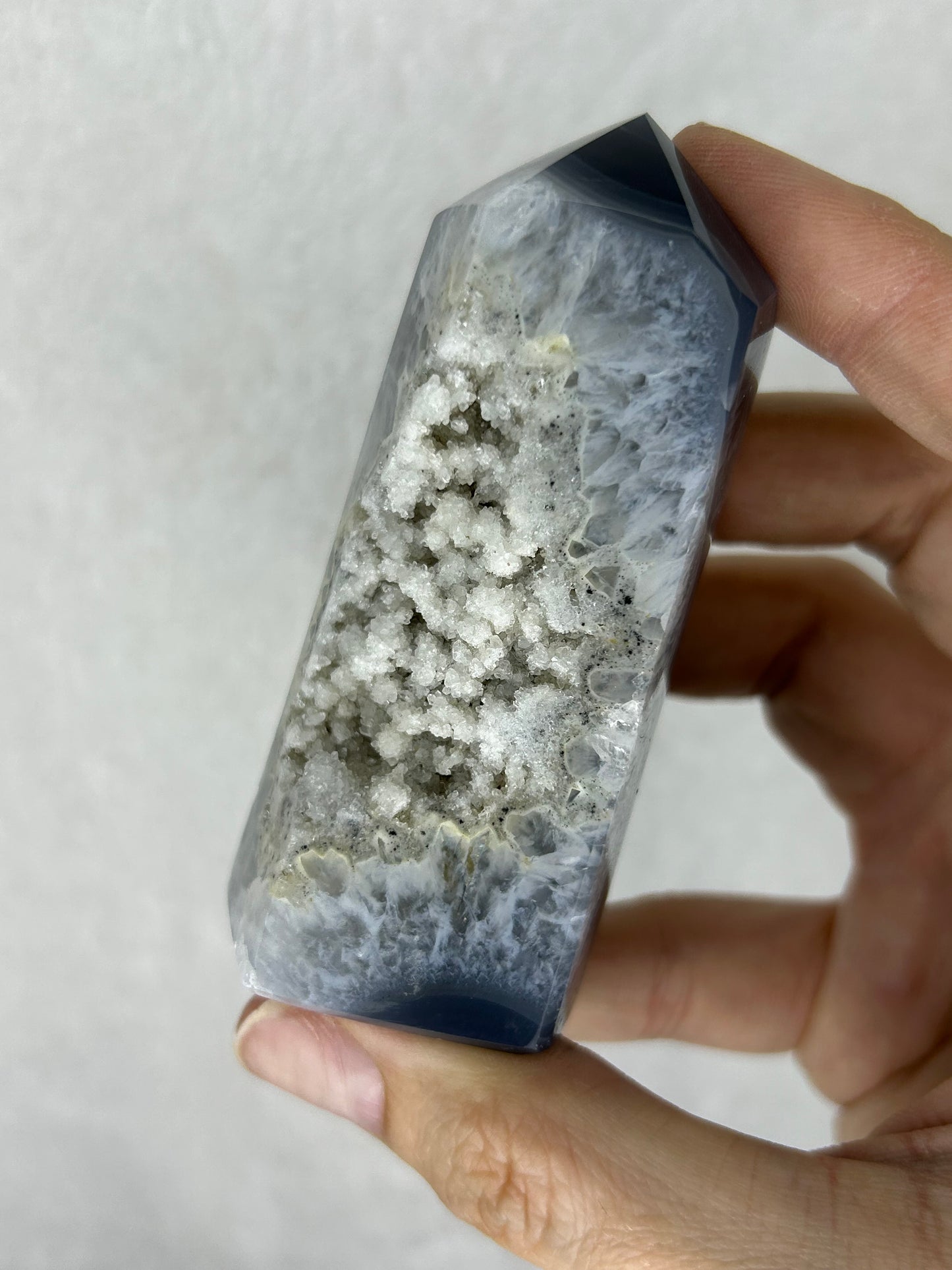 HQ Sugar Druzy Agate Tower