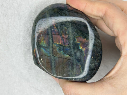 Rainbow flash labradorite freeform D