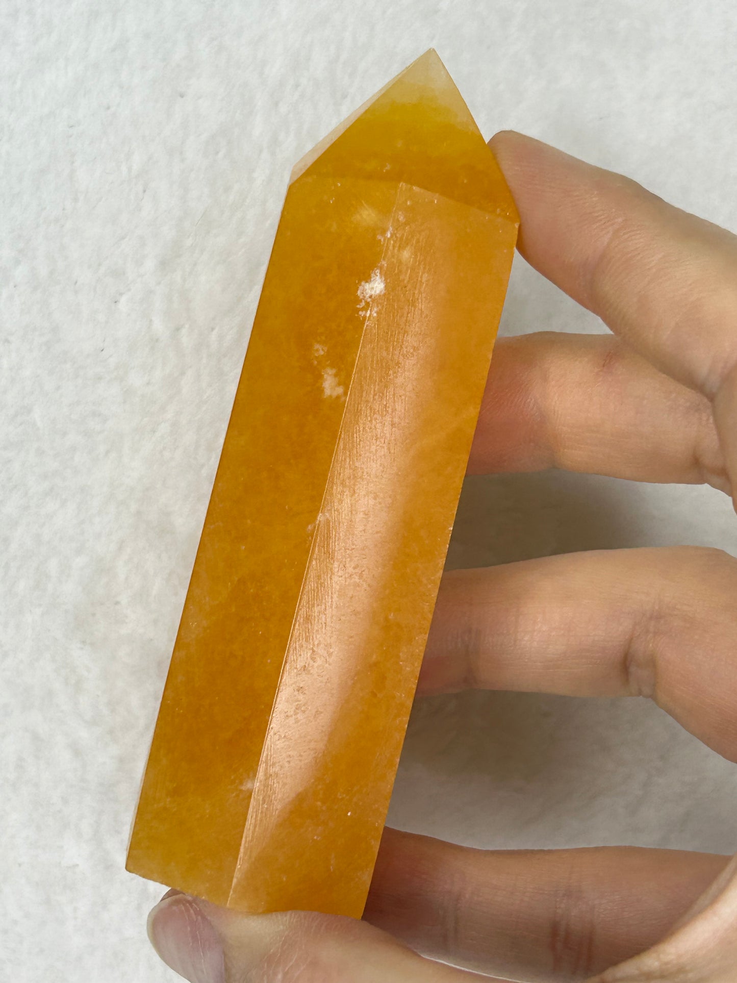 Juicy Orange Calcite Tower A