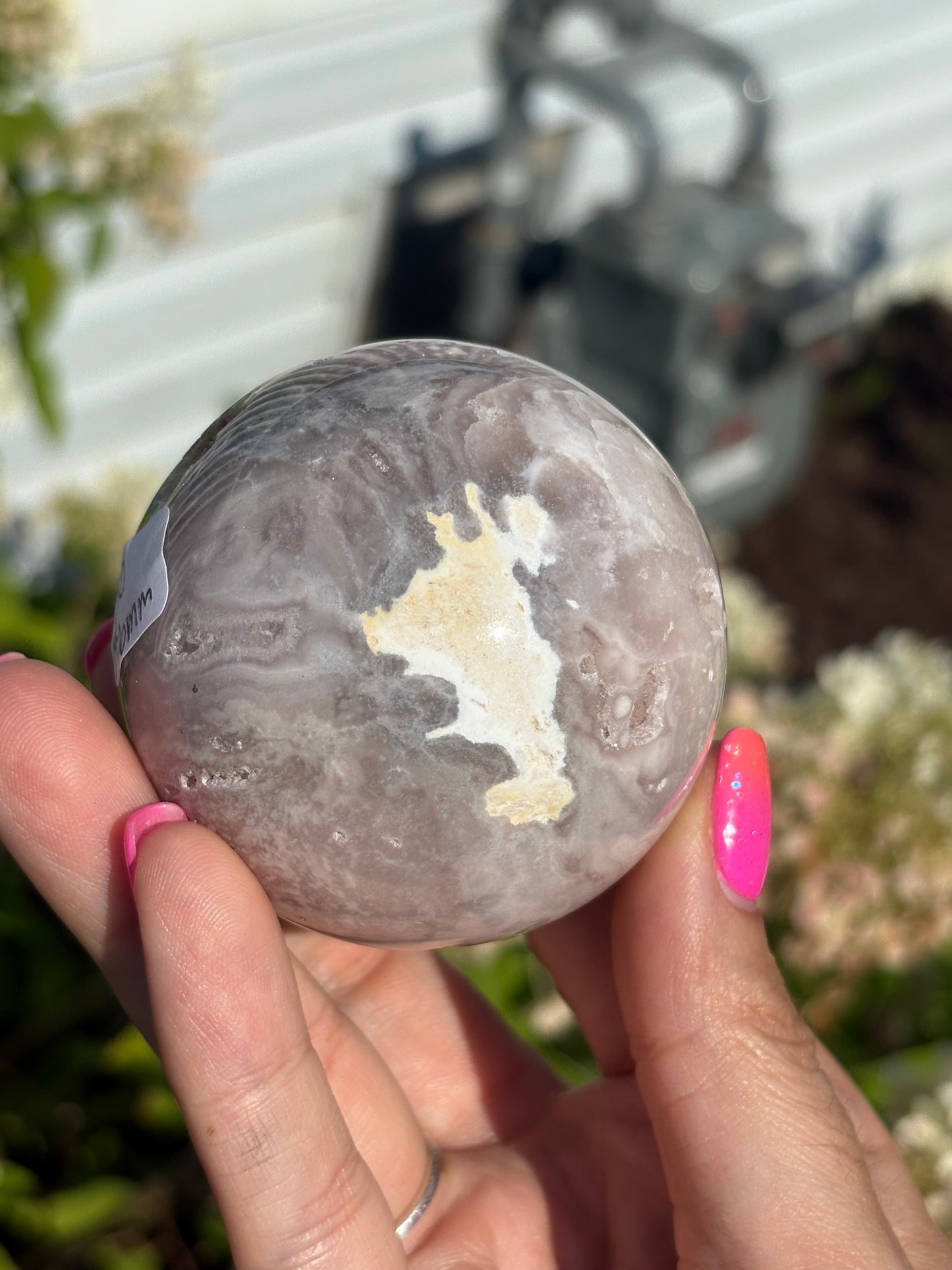 Gemmy pink amethyst sphere