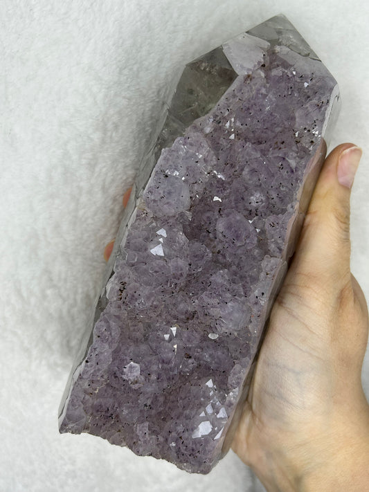 HQ Statement Piece Amethyst Cluster Tower