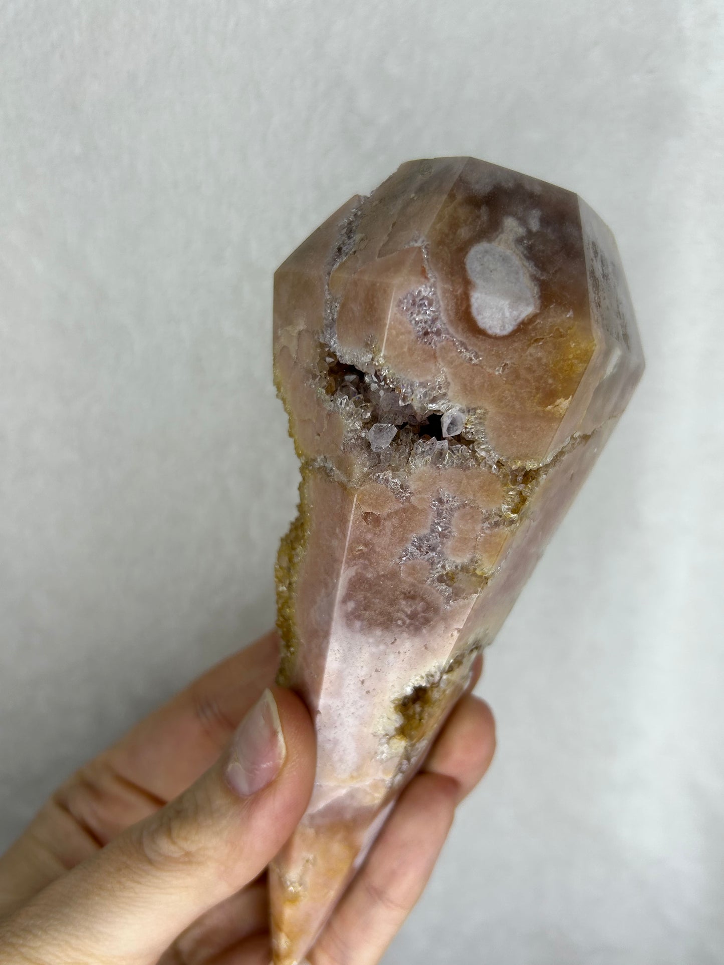 Pink amethyst diamond