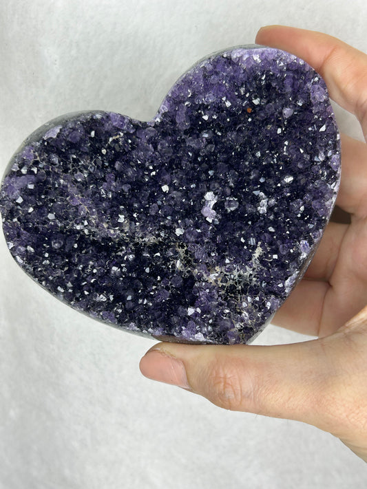 💖💖Uruguayan HQ amethyst cluster heart B