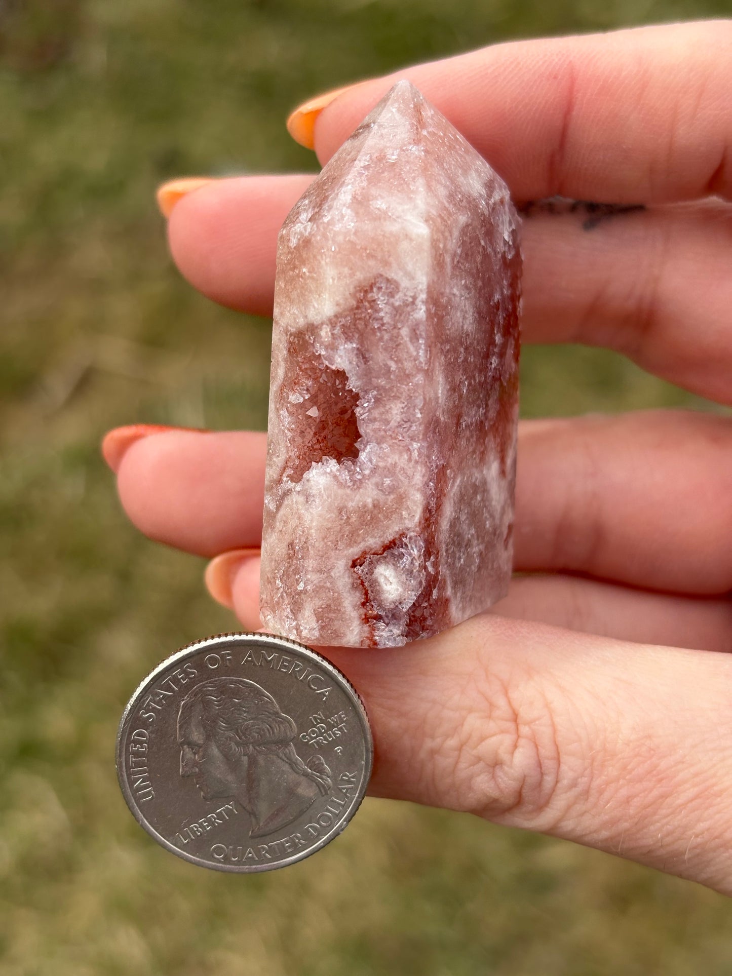 Druzy Pink Amethyst Tower X