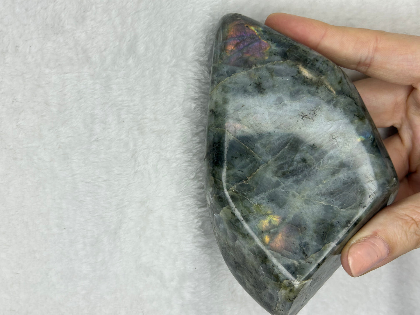 Rainbow flash labradorite freeform I