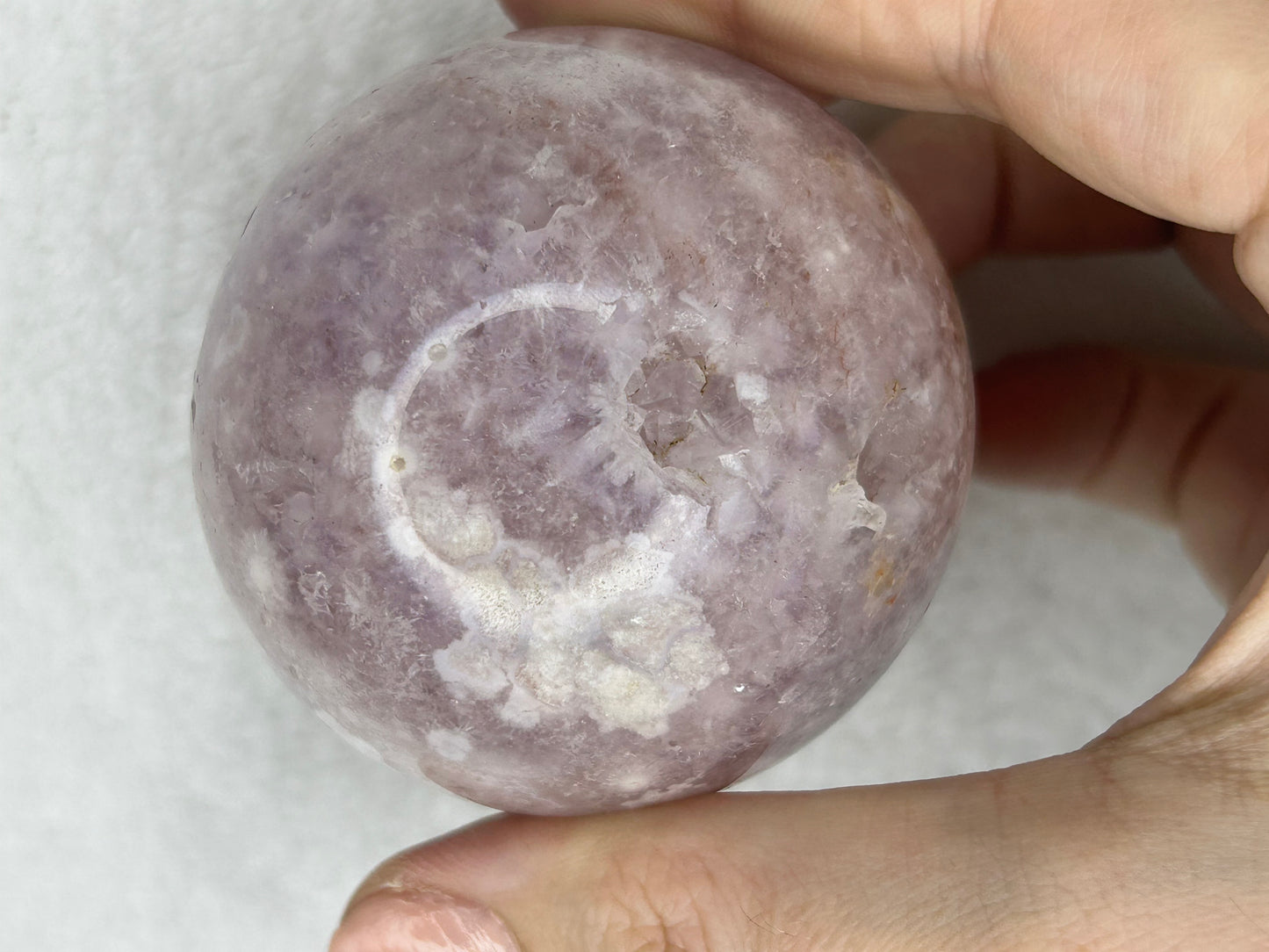 Pink Flower Amethyst Sphere