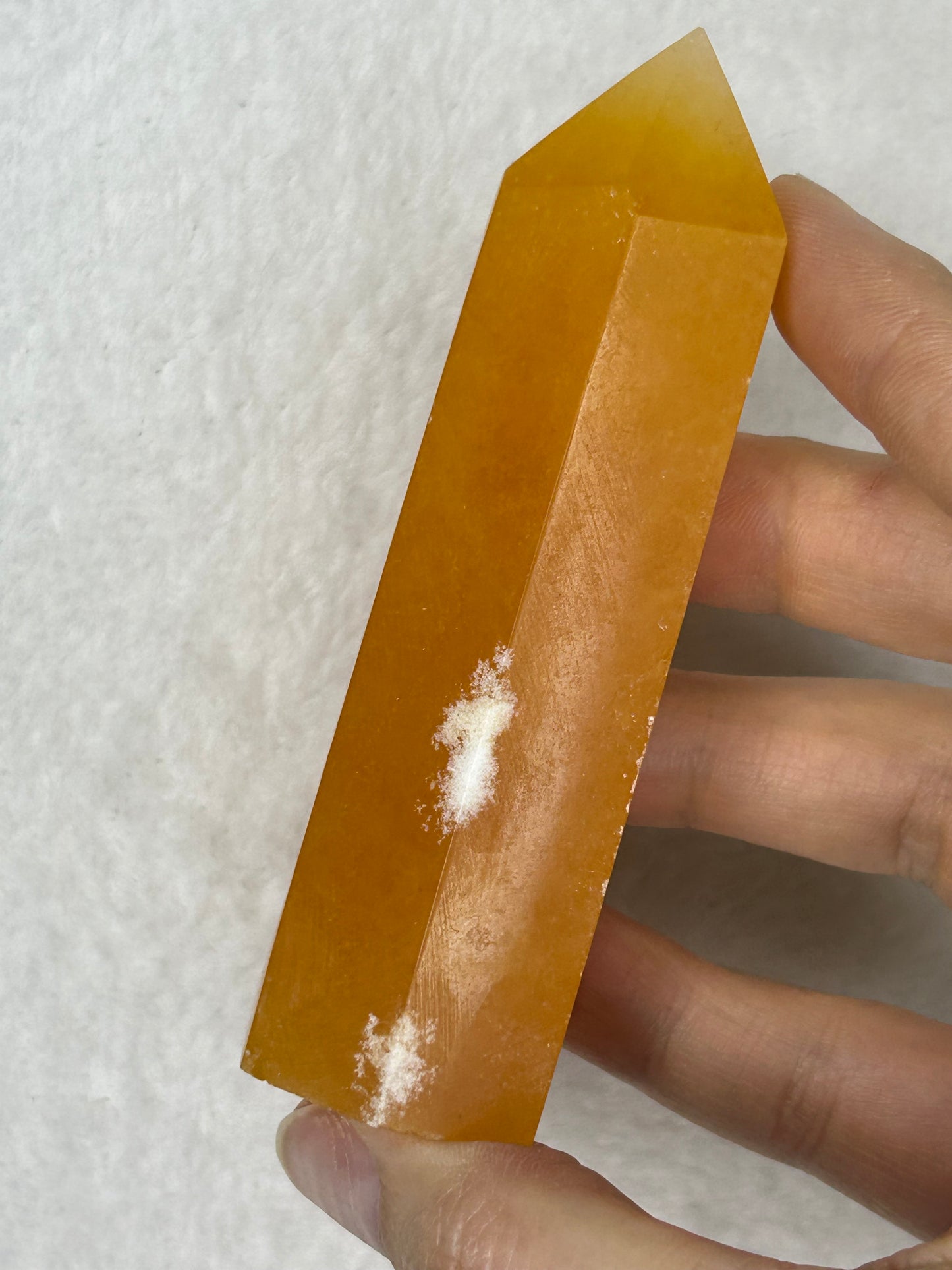 Juicy Orange Calcite Tower A