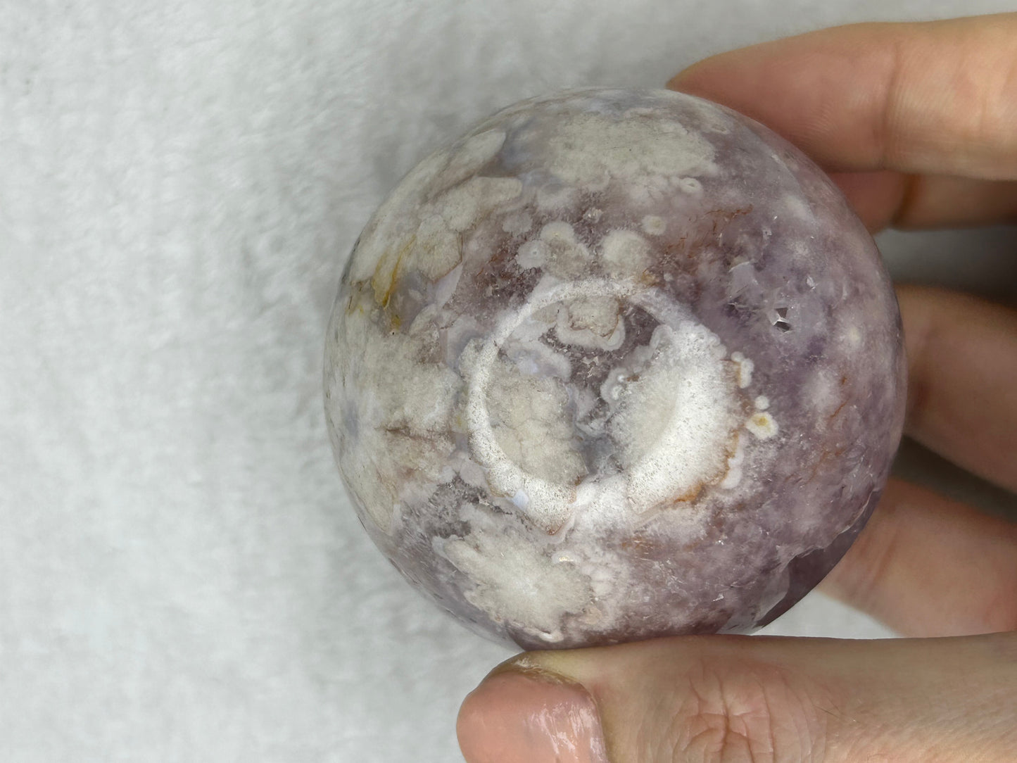 Pink Flower Amethyst Sphere