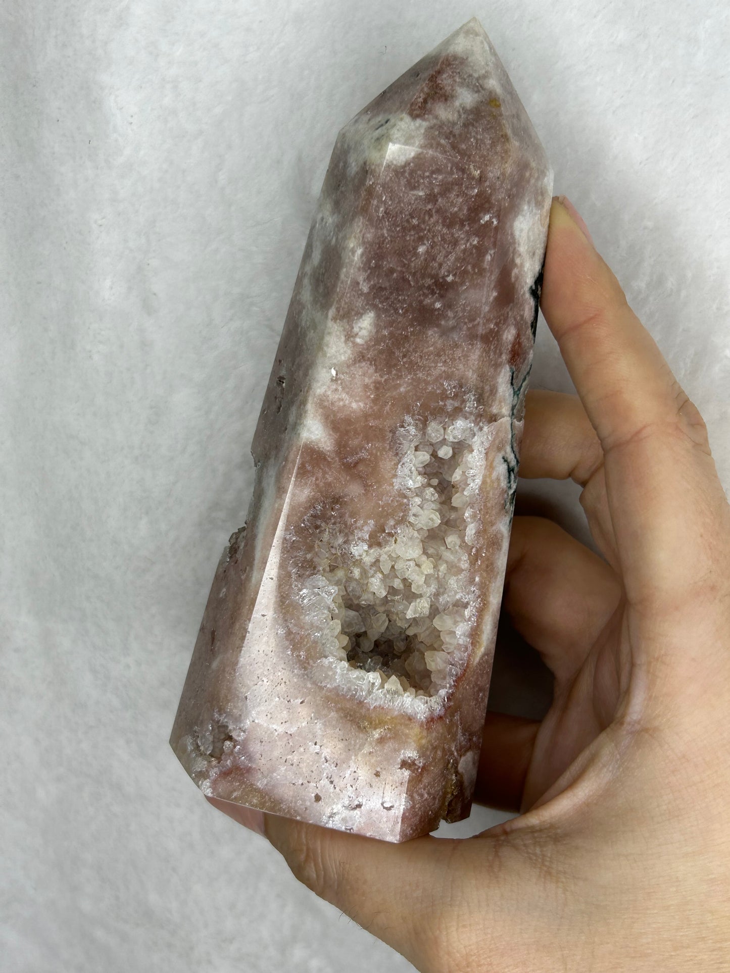 Pink Amethyst tower from Brazil