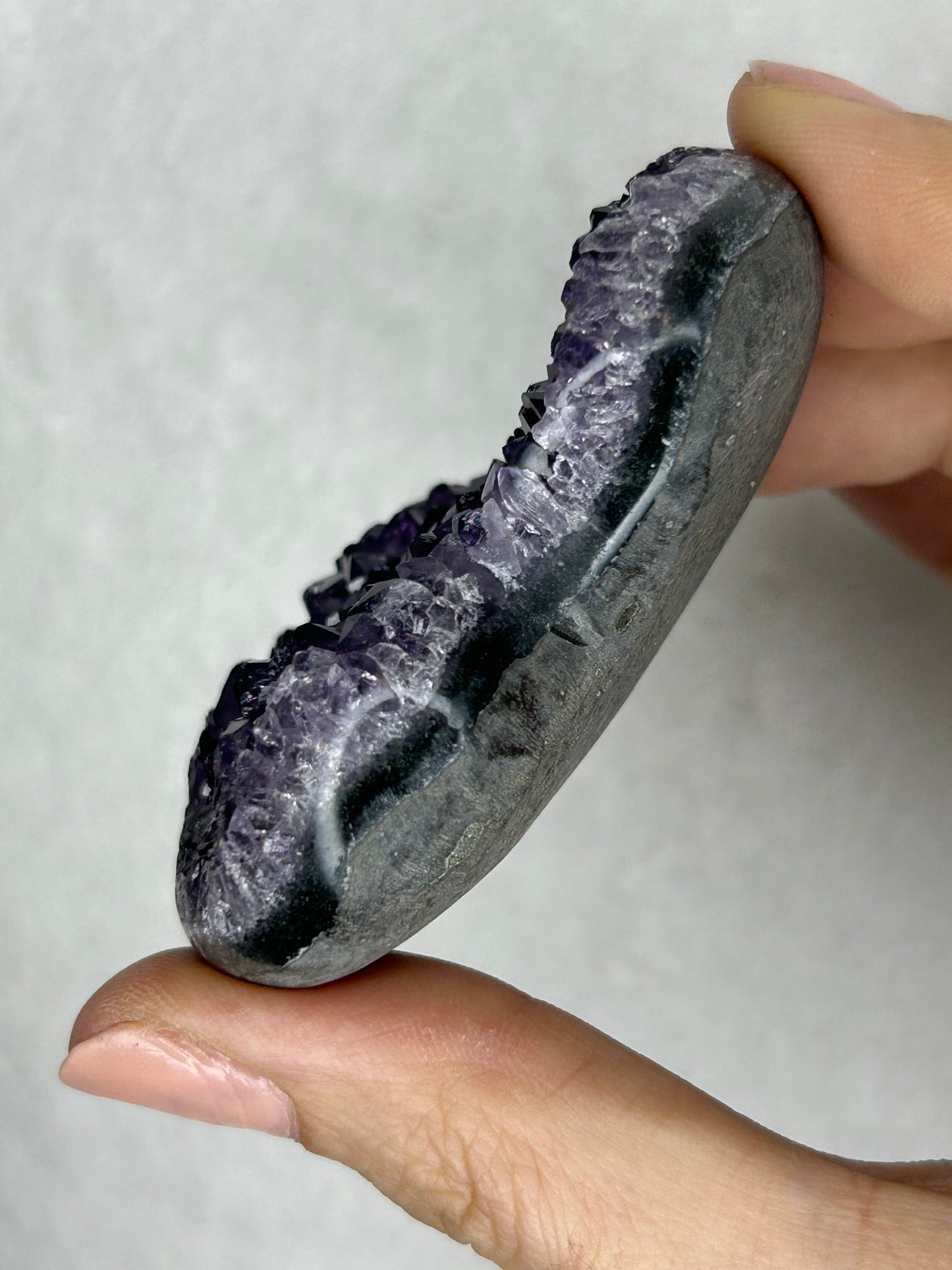 💖💖Uruguayan HQ amethyst cluster heart O