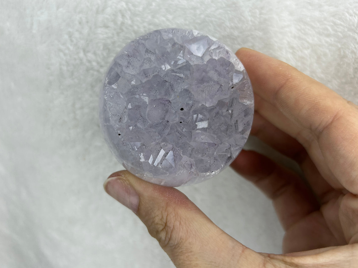 Brazilian Druzy Amethyst Agate Sphere E