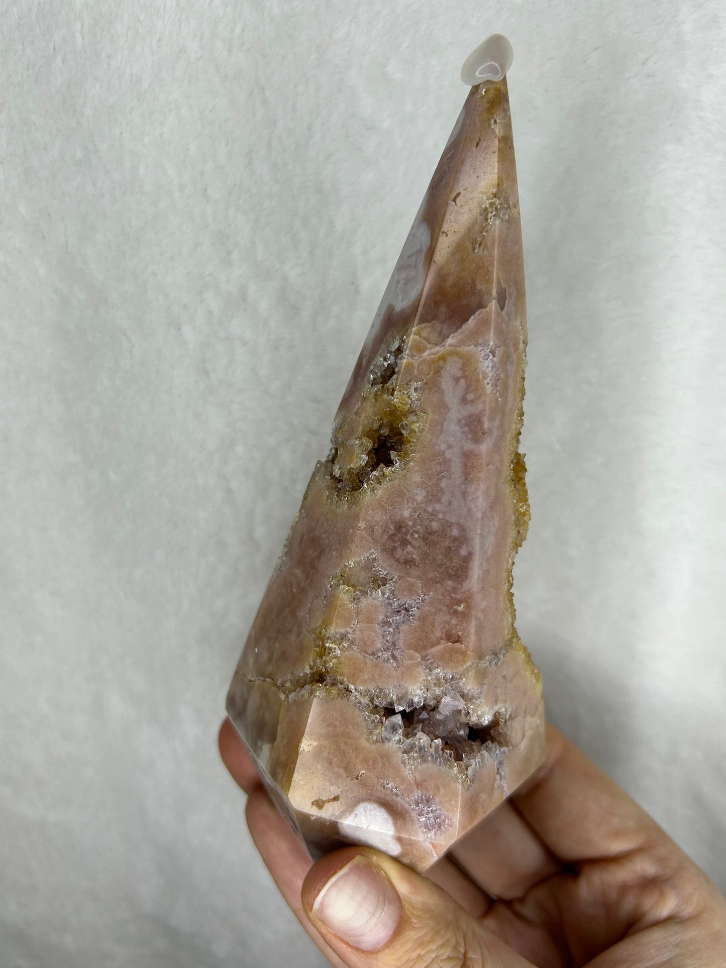 Pink amethyst diamond