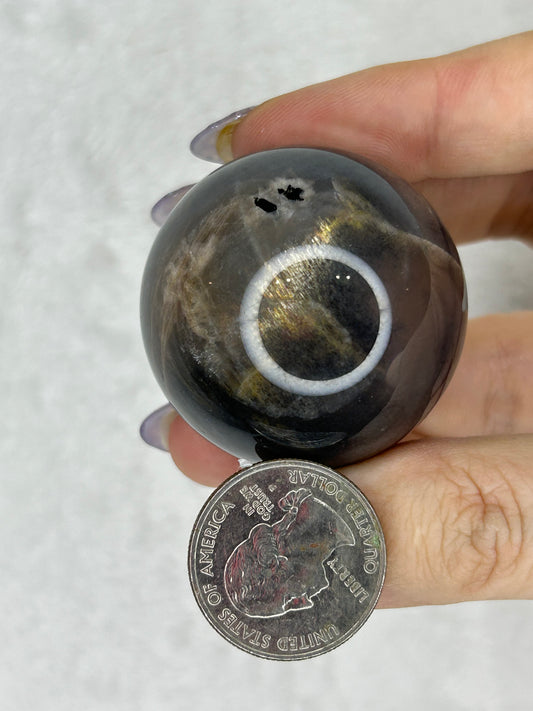 HQ Black Moonstone sphere D 🌑