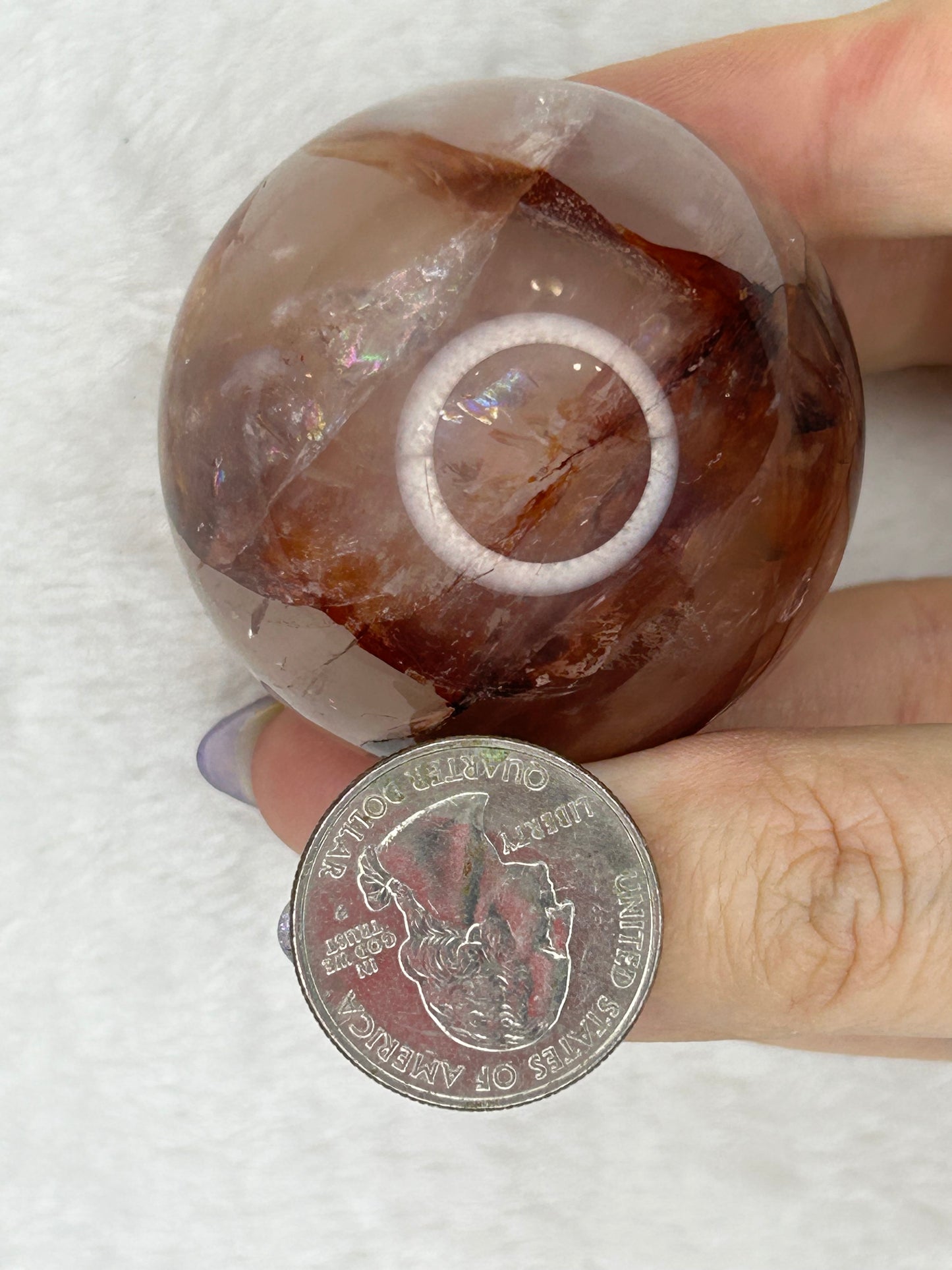 Fire Quartz Sphere