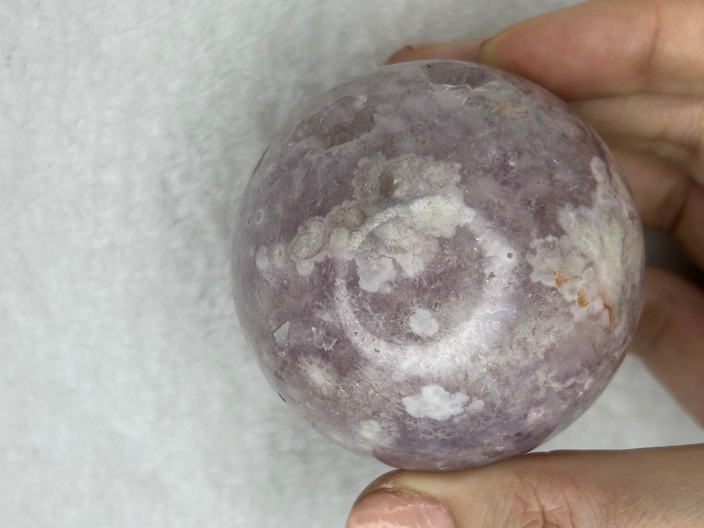 Pink Flower Amethyst Sphere