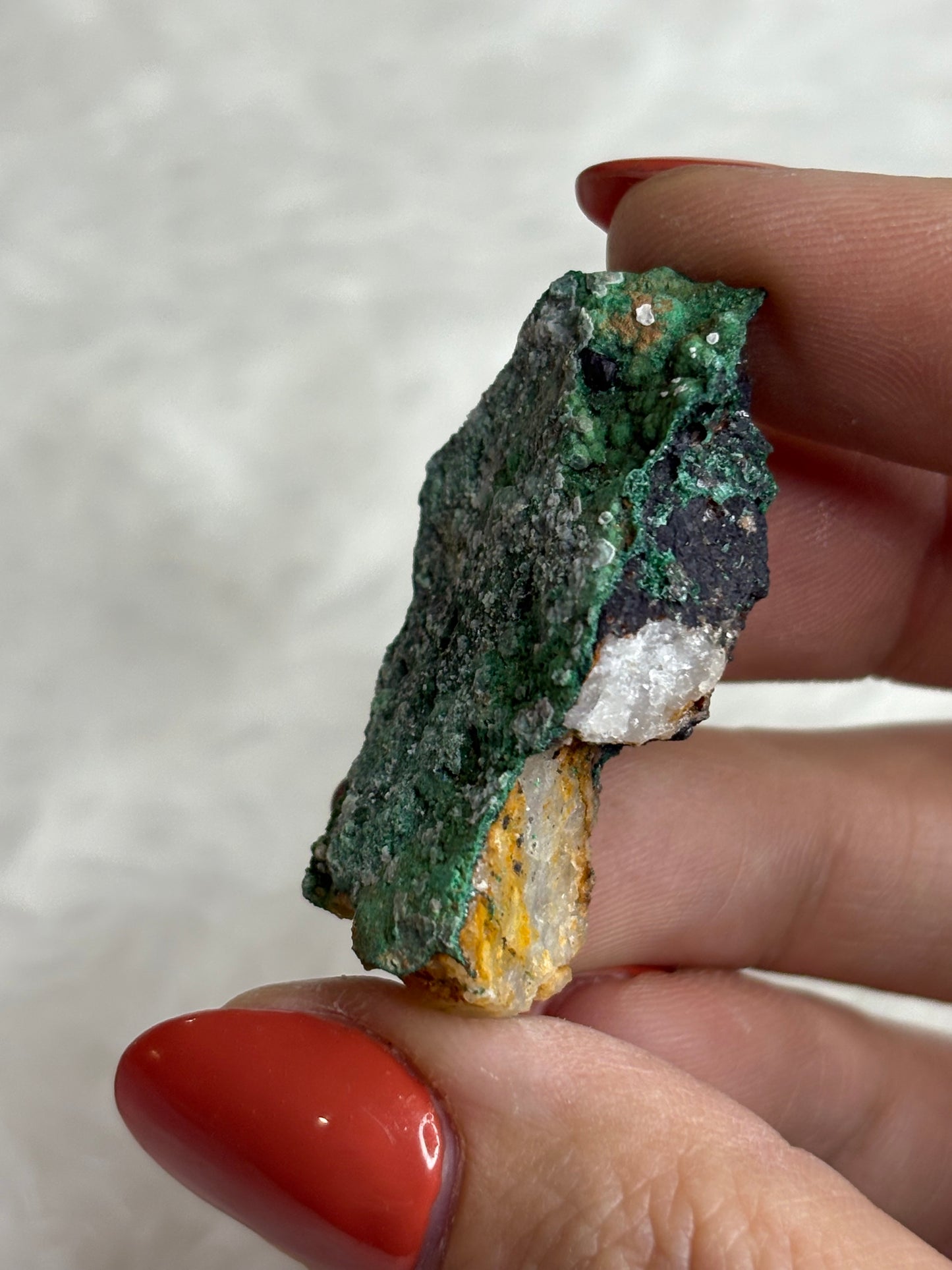 Malachite & azurite on barite