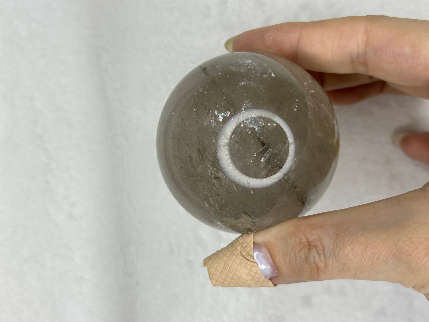 Smokey quartz sphere A