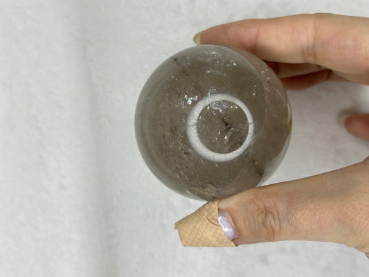 Smokey quartz sphere A